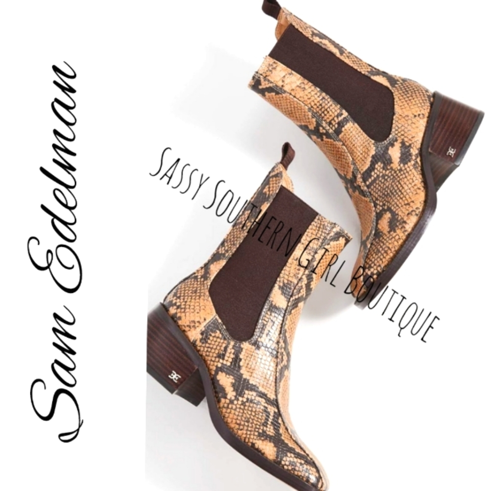 ⭐🆕Sam Edelman snake print booties - Picture 5 of 15